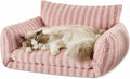 Hollypet Cat Bed Fluffy Plush Mutifuctional Double-Layer Soft Pet Couch by Hollypet