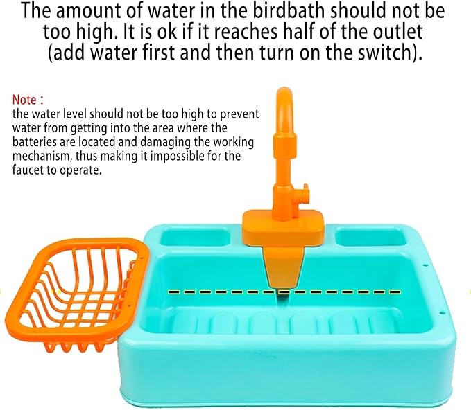 kathson Bird Bathtub, Parrot Shower Box, Automatic Parakeet Bathtub - Image 7