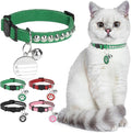 Leather Personalized Breakaway Cat Collar by DILLYBUD