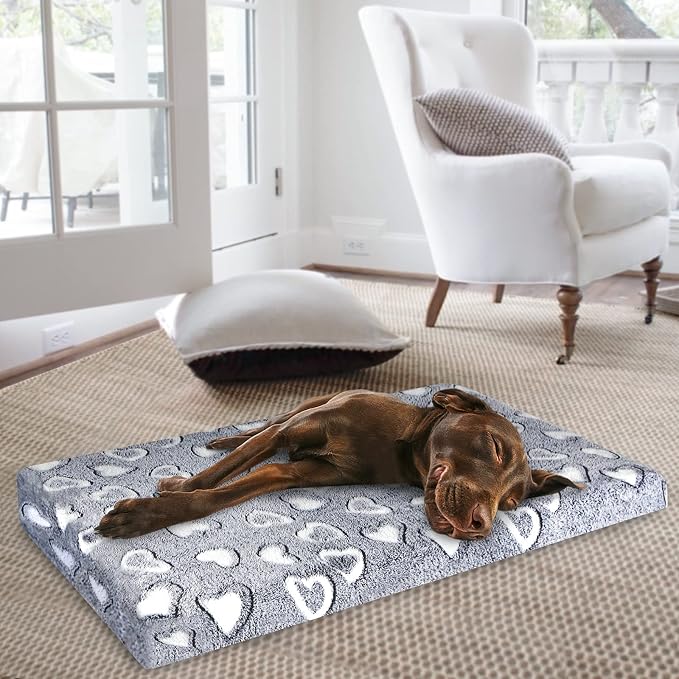 VANKEAN Dog Crate Mat Reversible Cool and Warm, Stylish Dog Bed - Image 9