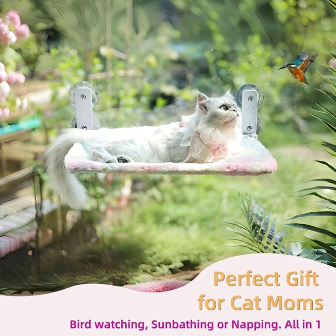 Foldable Cat Window Perch, Cordless Cat Hammock - Image 3