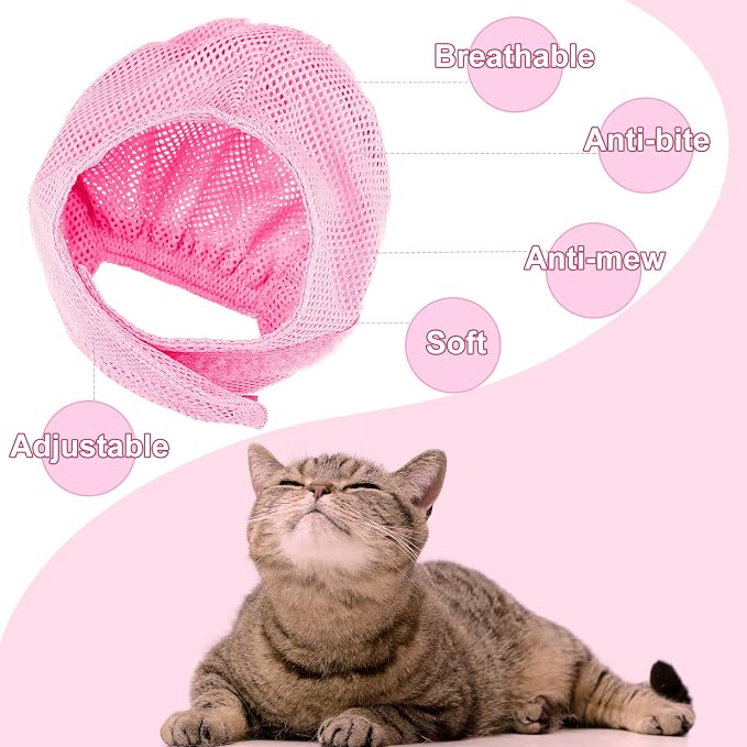 10 Pcs Cat Bathing Bag Set Pet Mesh Shower Bag Anti Bite and Scratch Pet - Image 3