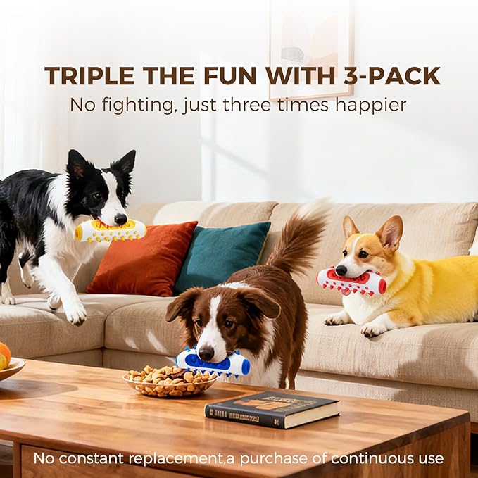 3 Pack Dog Chew Toys for Small and Medium Dogs - Image 3