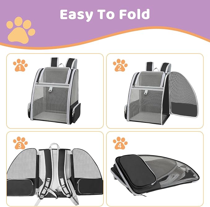 Cat Backpack Carrier Large Pet Backpack - Image 5