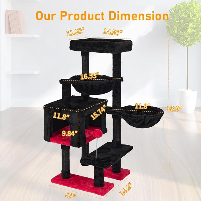 KIYUMI Cat Tree Cat Tower Condo - Image 2