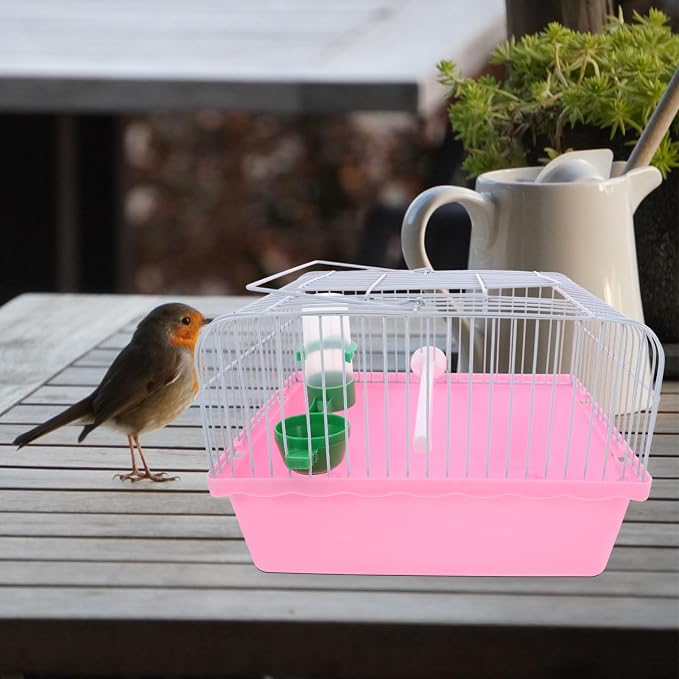 BESPORTBLE Spacious Bird Carrier Travel Cage Lightweight Portable Bird Cage - Image 4