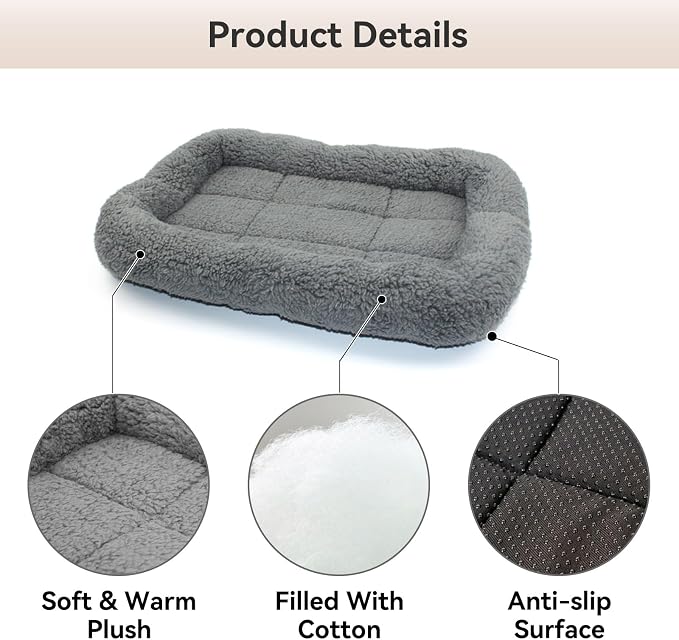 Cat Bed Washable Indoor Cat Cushion Bed, Soft and Cozy Plush Pet Bed-S - Image 4