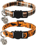 Lionet Paws 2pcs Pack Cotton Cat Collar, Breakaway Buckle by lionetpaws