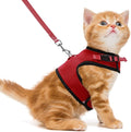 PUPTECK Soft Mesh Cat Vest Harness and Leash Set Puppy Padded Pet Harnesses by PUPTECK