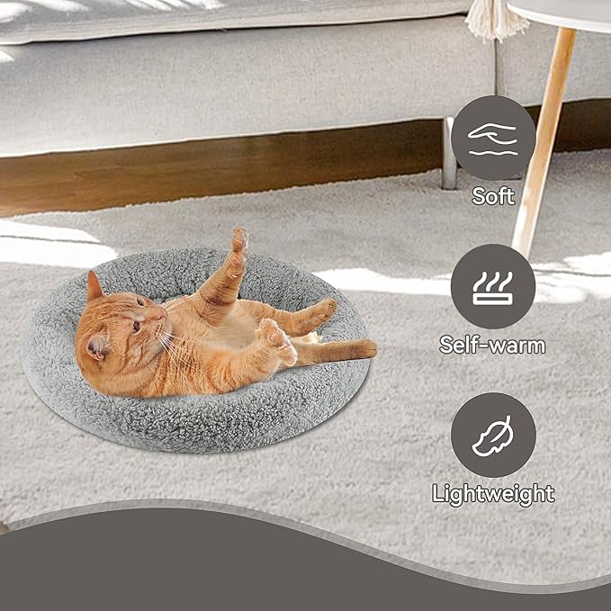 Enjoying Small Cat Bed Mat, 11.81" Round, Self Warming Cat Mat - Image 2