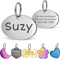 Anavia Personalized Pet ID Tags, Stainless Steel Glossy Laser Engraved Dog Cat by Anavia