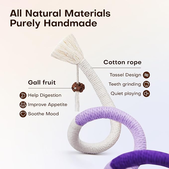 Potaroma Cat Toys Chew Ropes 3Pcs - Image 3