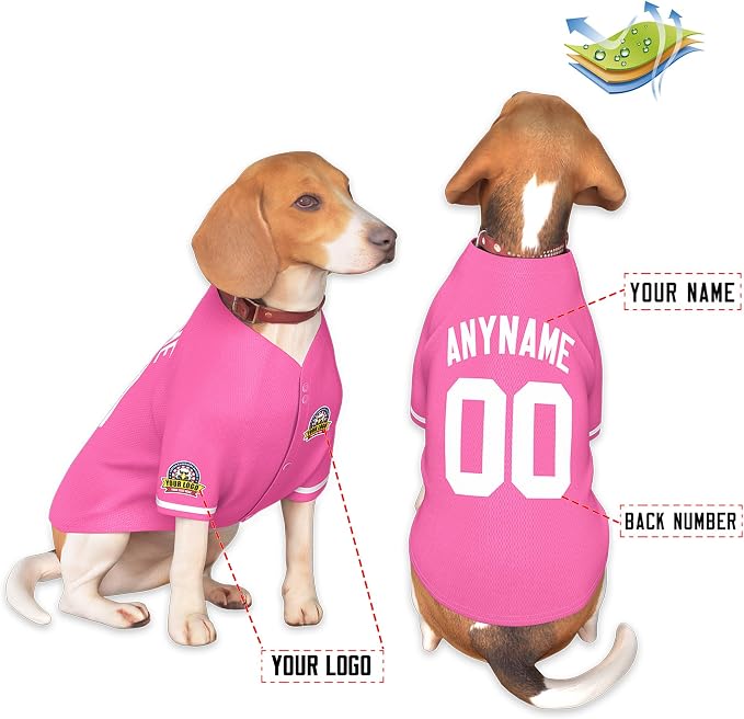 Custom Dog Baseball Jersey - Image 3