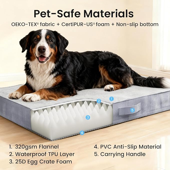 OhGeni Orthopedic Waterproof Dog Bed - Image 9