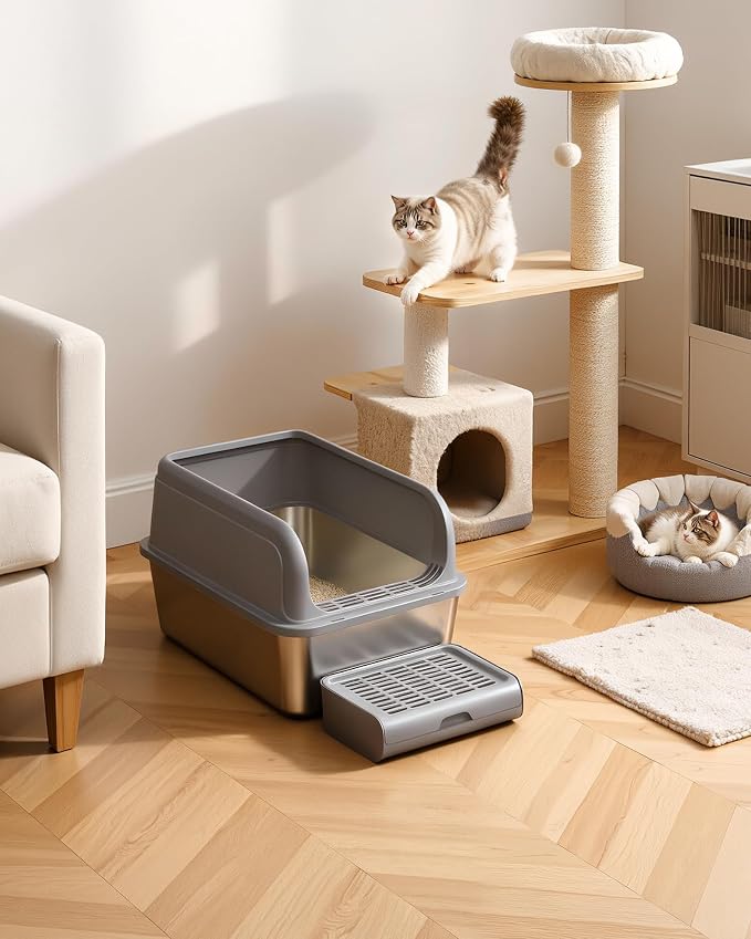 Cat Litter Box - Stainless Steel Litter Box - Image 8