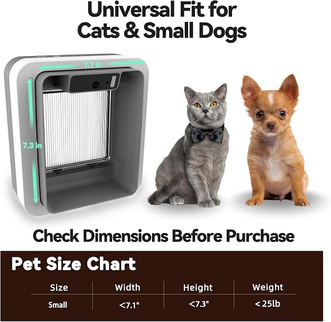 Smart Cat Door with Face Recognition – No Collar Needed, Keyless Entry - Image 7