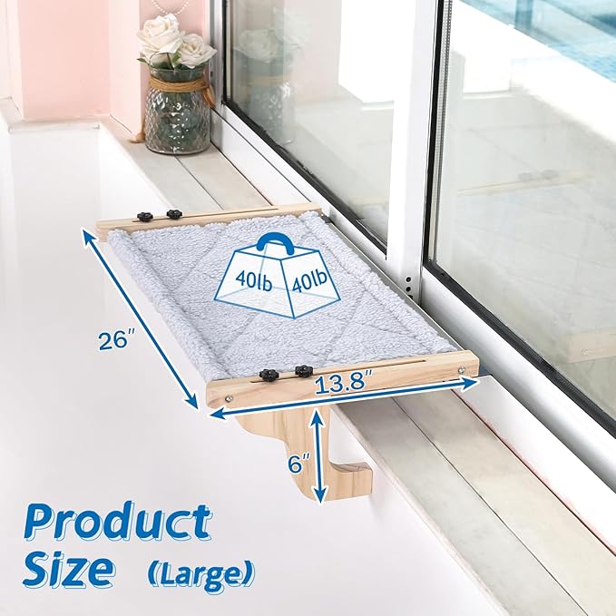 Zakkart Easy Seat Cat Perch for Window Sill - Image 5