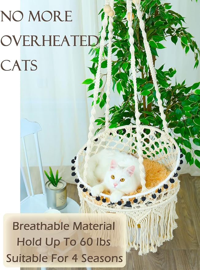 KARCEEY Macrame Cat Hammock - Image 6
