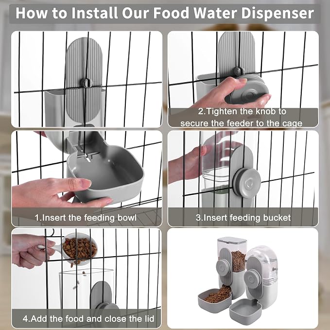 Hanging Automatic Rabbit Feeder - Image 4