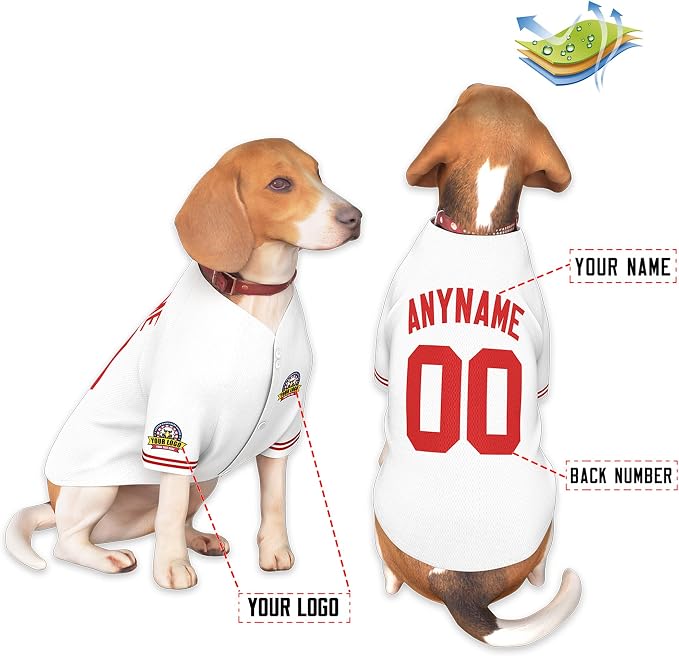 Custom Dog Baseball Jersey - Image 3