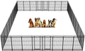 Heavy Duty Dog Playpen: 32 Steel Panels 47" Height, Square Steel Pipe by Committedtobetterpetlife
