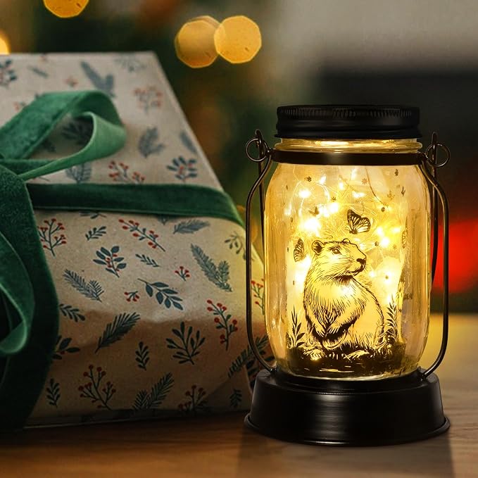 kyoryuger Capybara Gifts for Women/Men Capybara Solar Lanterns Mom Grandma - Image 6