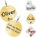 Ultra Joys Cat ID Tag Personalized Pet Tags, Durable Stainless Steel Small Pet by UltraJoys