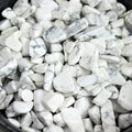1lb Howlite Aquarium Gravel Rocks Natural Tumbled Healing Crystal Chips Bulk by YATOJUZI