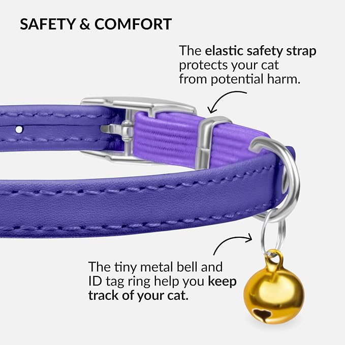 CollarDirect Leather Cat Collar - Image 3