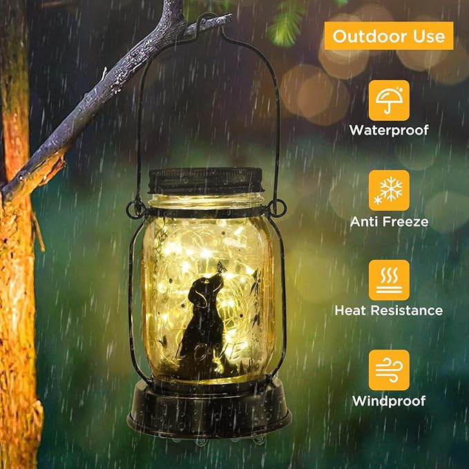 kyoryuger Dog Solar Lanterns 3in1 Dog Light Garden Decor Gifts - Image 3