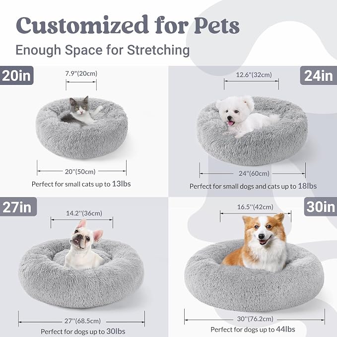 rabbitgoo Calming Dog Bed for Small Medium, 27 inches Pet Bed Machine Washable - Image 5