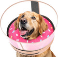Inflatable Dog Cone with Anti-Licking Clear Shield, Protective Dog Donut Collar by Didopet