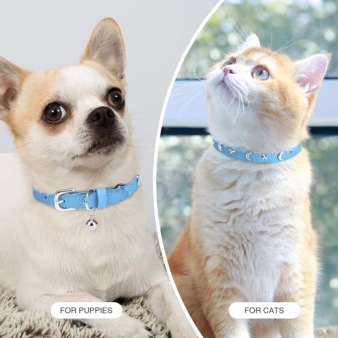 Leather Cat Collars for Boy Girl Cats - Image 7