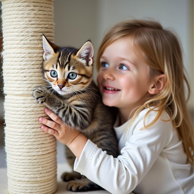 PowerKing Thick Natural Sisal Replacement Scratching Post, 15.7" Length - Image 6