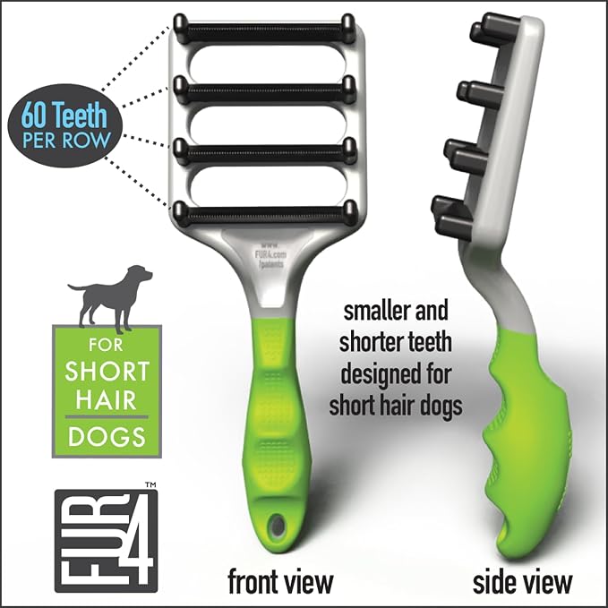 FUR4 deShedding Dog Brush for Short Hair Dogs – Pet Hair Brush - Image 11