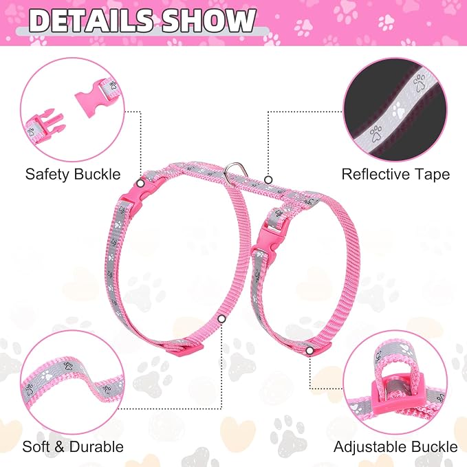 KOOLTAIL Cat Harness and Leash Set, Escape Proof Adjustable Kitten Harness - Image 2