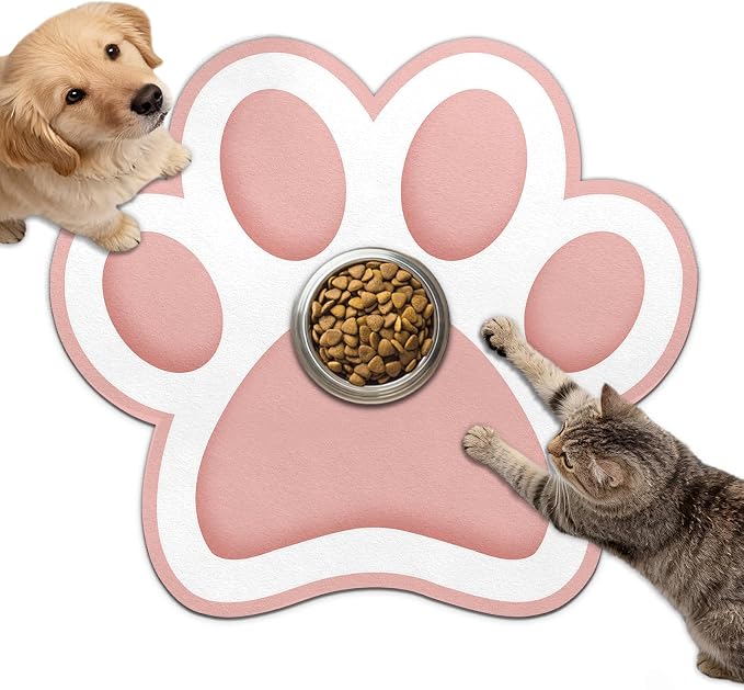 Dog Food Mat for Bowls, Absorbent Quick Dry Dog Cat Mats for Food and Water by Unknown