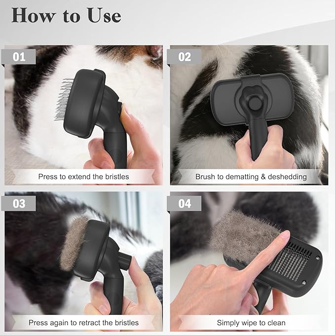 Swihauk Self Cleaning Slicker Brush - Image 7