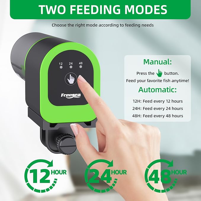 FREESEA Automatic Fish Feeder for Aquarium: Small USB Rechargeable Vacation - Image 4