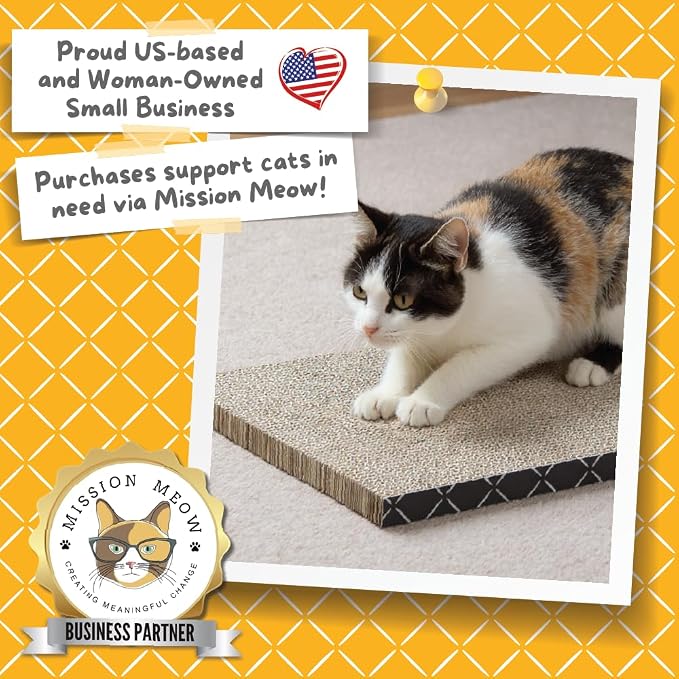 Hide & Scratch Cat Scratcher Pad – 2 Pack | Double-Sided Cardboard Refills - Image 4