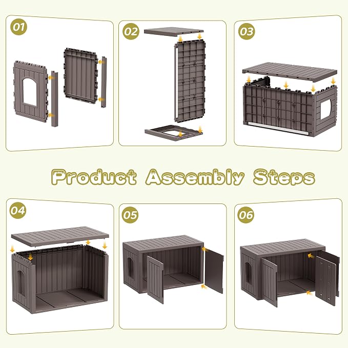 Cat Litter Box Enclosure, Hidden Enclosed Litter Box Furniture - Image 6
