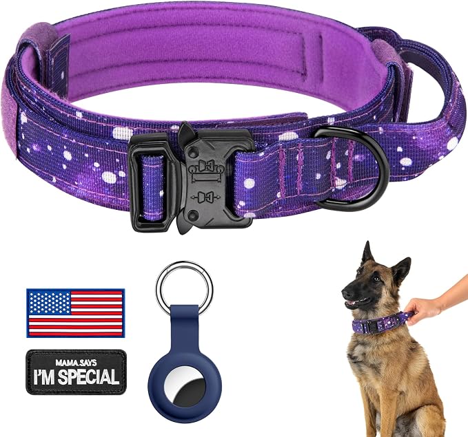 DAGANXI Tactical Dog Collar, Adjustable Military Training Nylon Dog Collar by DAGANXI