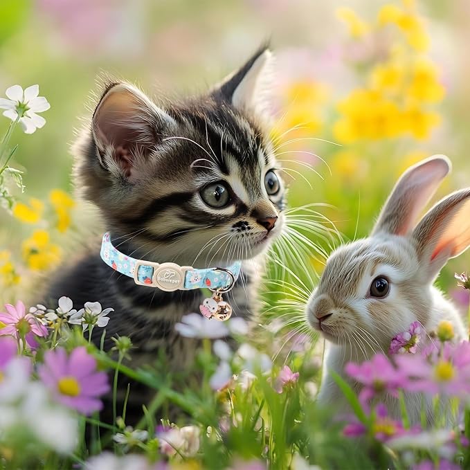 2 Pack Easter Bunny Cat Collars - Image 4