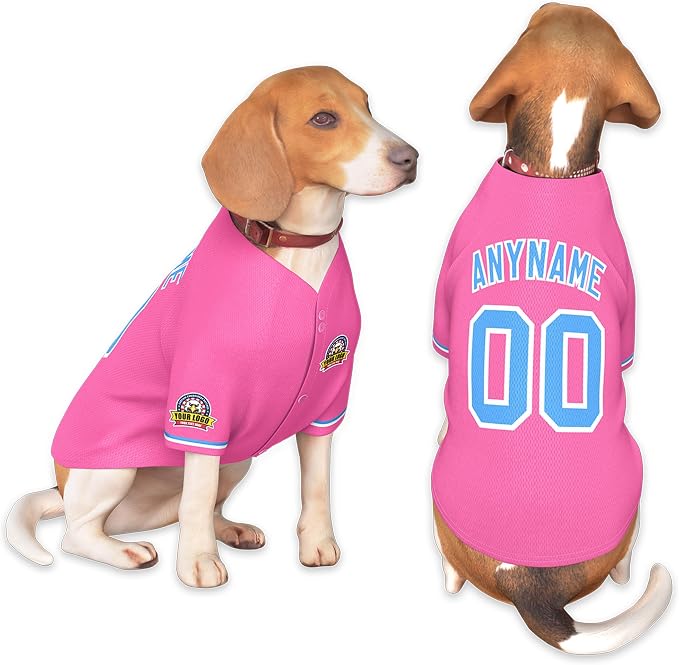 Custom Dog Baseball Jersey by KXK