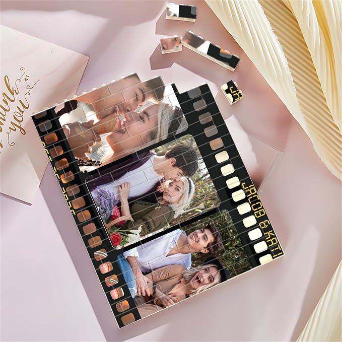 NAZENTI Personalized Couple Photo Building Blocks - Image 2