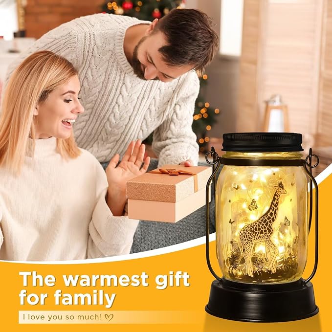 kyoryuger Giraffe Gifts for Women/Men Giraffe Lovers Solar Lantern Mom Birthday - Image 4
