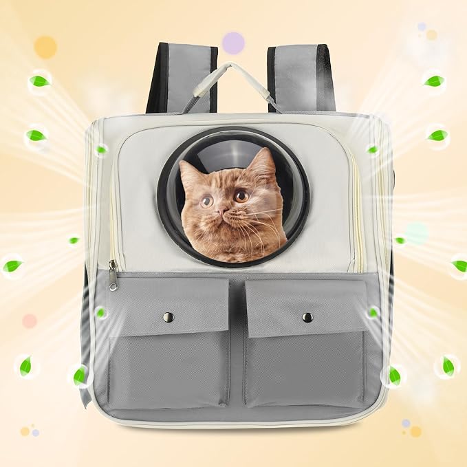 Pet Backpack Carrier, Portable and Ventilated, Oxford Cloth, Dogs Cats and - Image 6