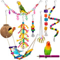 KATUMO Bird Toys, Parrot Swing Parakeet Ladder Conure Wood Perch Bird Chew Toys by KATUMO