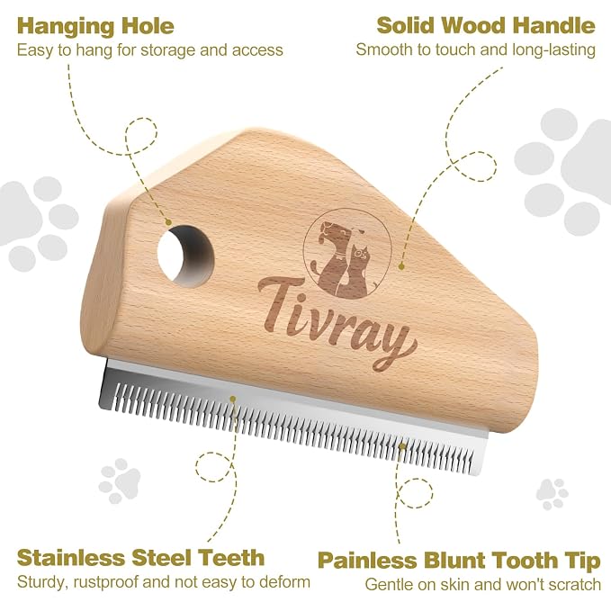 Dog Brush for Shedding, Deshedding Brush for Dogs, Pet Hair Removal Tool - Image 5