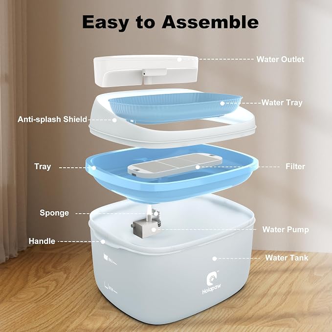 Dog Water Fountain for Large Dogs, 2.1Gal/8L Dog Water Bowl Dispenser, No Spill - Image 7